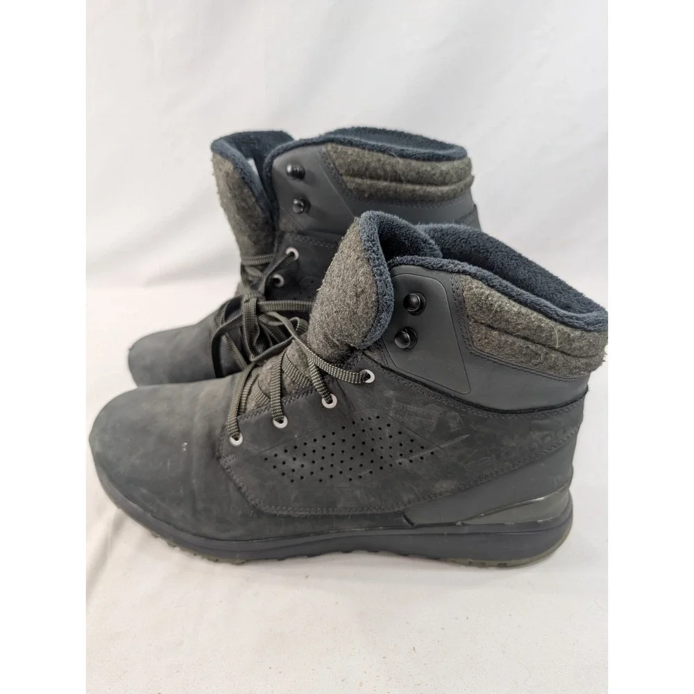 Salomon Utility CS WP Winter Boots Gray Winter Contagrip Waterproof Mens US 14